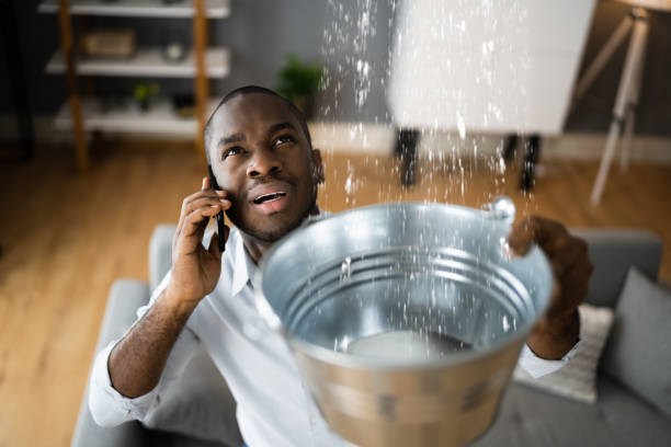 Water damage restoration process in Mount Carroll, IL